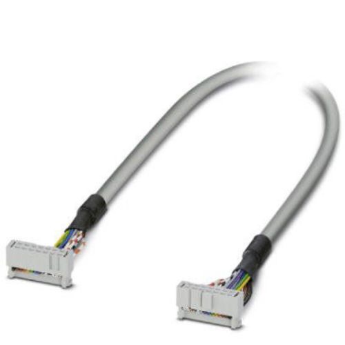 Picture of Assembled, halogen-free round cable connection 1: IDC/FLK socket strip (1x 14-position), Phoenix