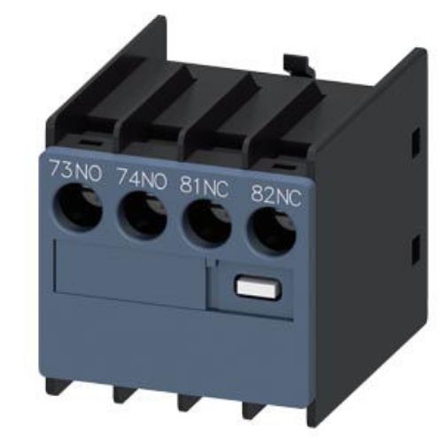 Picture of AUX.SWITCH BLOCK,FRONT,1NO+1NC, CURR.PATH:1NO, 1NC, Siemens