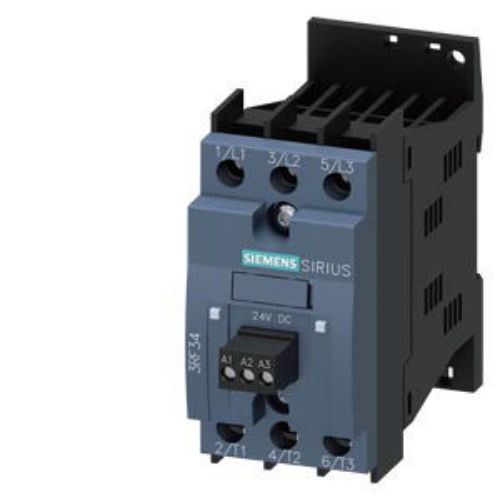 Picture of Solid-state contactor 3-phase 3RF3 AC 53 / 3.8 A / 40 C 48-480 V / 110-230 V AC Reversing c, Siemens