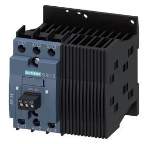 Picture of SOLID-STATE CONTACTOR 3-PH 3RF3 AC53 7.4A 40 DEGREES C 48-480V / 24V DC REVERSE SWITCHING I, Siemens