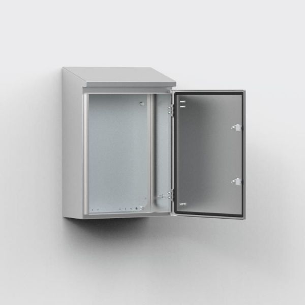 Изображение Roostevaba metallkilp katusega 600x600x300 IP66 mont.plaadiga, nVent Hoffman