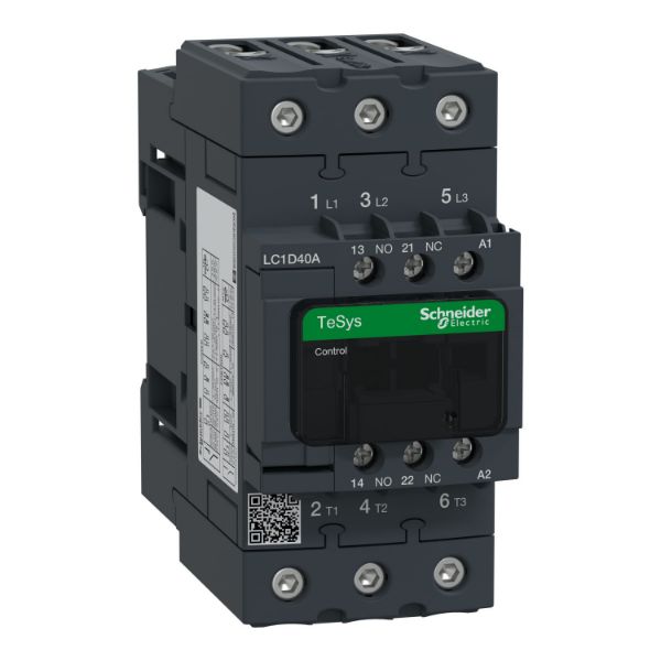 Изображение Kontaktor 3P, 40A, 1NO+1NC, 400VAC, Schneider