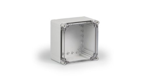 Picture of Polükarbonaatkarp CUBO O 200x200x132mm, IP66/67, läbipaistva kaanega, Ensto