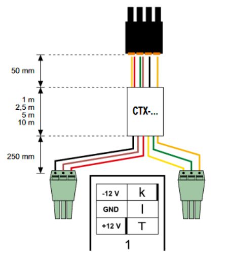 Picture of Ühenduskaabel CTX-100 1.0m RCMA42x jaoks