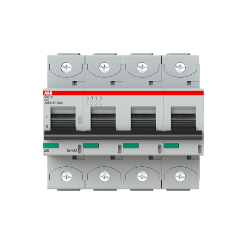 Picture of Moodulkaitselüliti 4P, 63A, C, 36kA, ABB