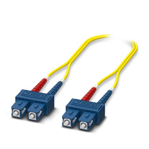 Picture of FO patch cable - Single-mode OS2 duplex jumper, SC-SC, UPC polishing, 1 m, Phoenix