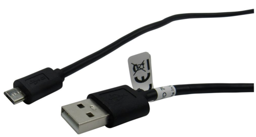 Picture of RND 765-00057 - USB Cable USB-A Plug - USB Micro-B Plug 3m USB 2.0 Black, RND Connect