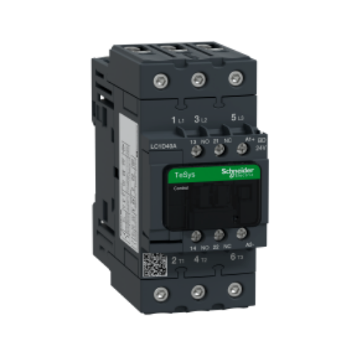 Picture of Kontaktor LC1D, 3P, 40A, 18.5kW, 1NO+1NC, 24VDC, Schneider