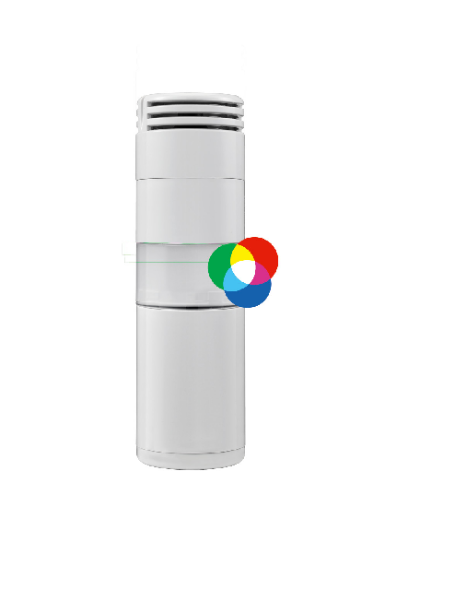 Изображение Signaaltorn EOS: RGB, LED pidev, AUDIO 100dB, 12/24V DC, Ø 70, IP66/69K, SIRENA