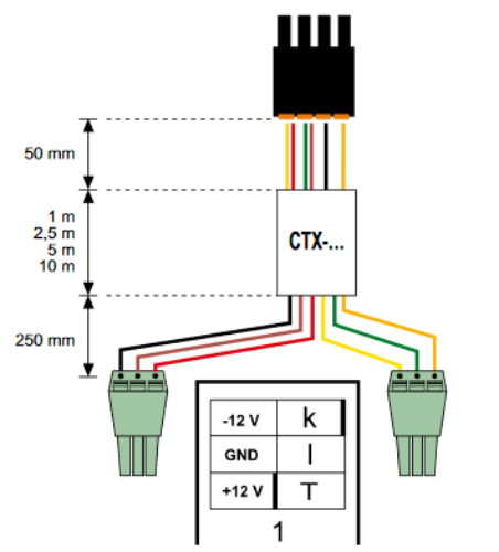 Picture of Ühenduskaabel CTX-250 2.5m RCMA42x jaoks