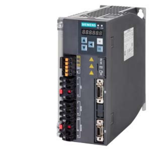 Изображение SINAMICS V90, with PROFINET Input voltage: 200-240 V 1/3-phase AC -15%/+10% 10.4 A/5.0 A