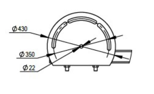 Picture of Prožektori kinnitusadapter H=18m mastile, liigutatav