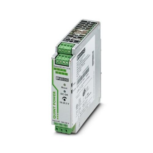 Picture of Toiteplokk QUINT,  24VDC 3.5A 84W, 100-240VAC/90-350VDC, relee, Phoenix