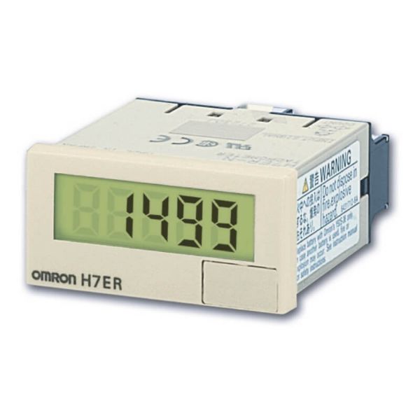 Изображение Tahhomeeter H7ER, 48x24mm, LCD, akuga, 1või 60 puls/pööre, Omron