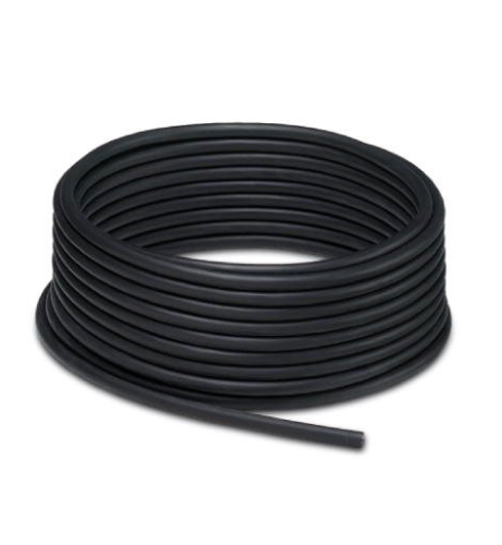 Picture of Cable ring, PUR halogen-free black, 3-pos., conductor colors: brown/blue/black, cable length: 100 m,