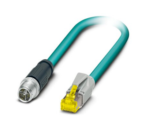 Picture of Võrgukaabel Ethernet CAT6A (10 Gbps), + pistik M12 8-pin RJ45 X-coded, 5m, Phoenix