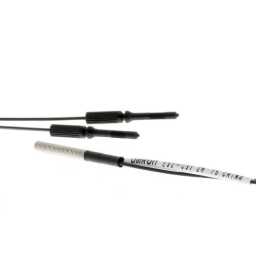 Picture of Fiber optic sensor, diffuse, coaxial, M3, R25 fiber, 2m cable, Omron