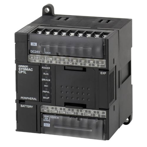 Picture of CP1L, 5kStep/10kWord, 24VDC, 12DI, 8DO (trans. sink), +1serial, +1, USB