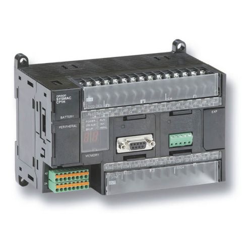 Picture of CP1H, 20kStep/32kWord, 24VDC 12DI 8DO (trans. sink), +2serial, +7, USB