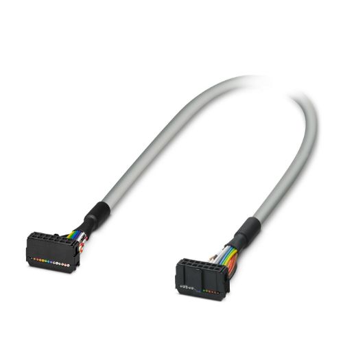 Picture of Assembled, halogen-free round cable connection 1: IDC/FLK connection 2: IDC/FLK, 2 m - Phoenix