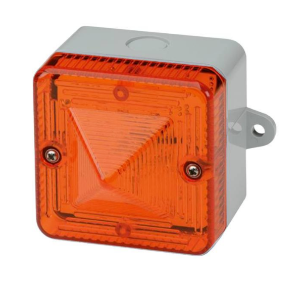 Picture of Signaaltuli L101, ORANŽ, vilkuv, Xenon, 48VAC, valge korpus, IP66, e2s