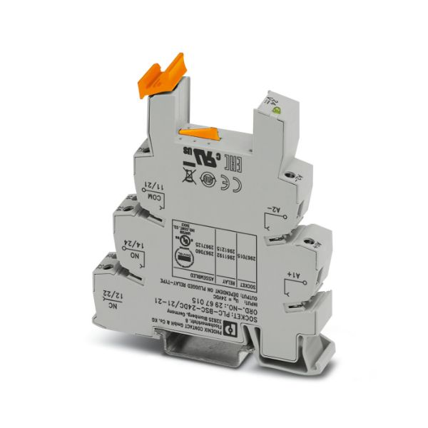 Изображение Releepesa (14mm), 2CO, 24VDC, LED, (kruviklemm),(min.kogus 10tk), Phoenix