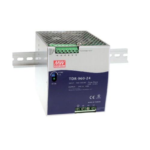 Picture of Toiteplokk TDR, 2F ja 3F, 24VDC 40A 960W, 380-480VAC/450-600VDC, Mean Well