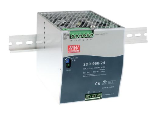 Picture of Toiteplokk SDR, 24VDC 40A 960W, 200-240VAC, Mean Well
