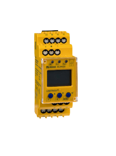 Picture of Rikkevoolu monitor RCM420-D-2 10mA-10A, TN/TT, 70-300VAC/DC, Bender