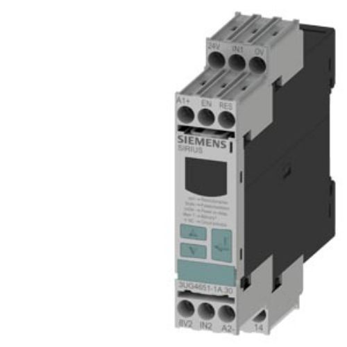 Picture of Kiiruse kontroll, digitaalne, 3UG, 0.1 - 2200 rpm, 24-240VACDC, viivitus 1-900s, 1CO, Siemens