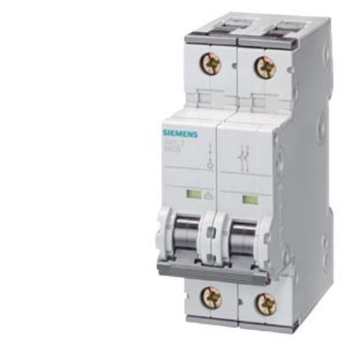 Picture of CIRCUIT BREAKER CURR. SENS DC 440V AC 400V 10KA, 2-POLE, C, 02A, Siemens