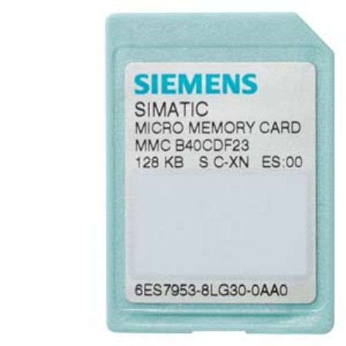 Picture of SIMATIC S7, Micro Memory Card for S7-300/C7/ET 200, 3, 3V Nflash, 128 KB