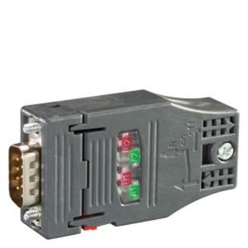 Picture of PROFIBUS FC RS 485 plug 180 PROFIBUS connector with FastConnect connection plug and axial cable