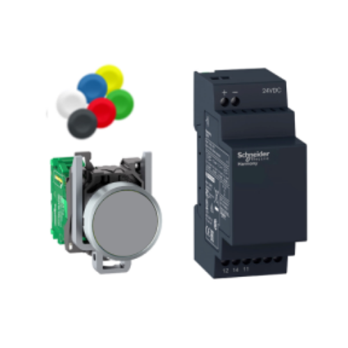 Picture of Pk 22mm XB4R non-programmable rec 24VDC, Schneider