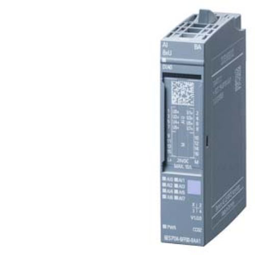Picture of SIMATIC ET 200SP, Analog input module, AI 8XU Basic, suitable for BU type A0, A1, Color code CC02, M