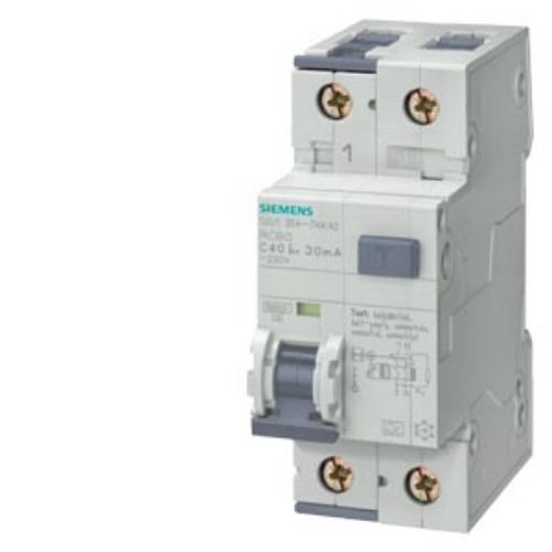 Picture of Kombikaitselüliti (RCBO), 1P+N, 6A, C, 10mA, A, 10kA, Siemens