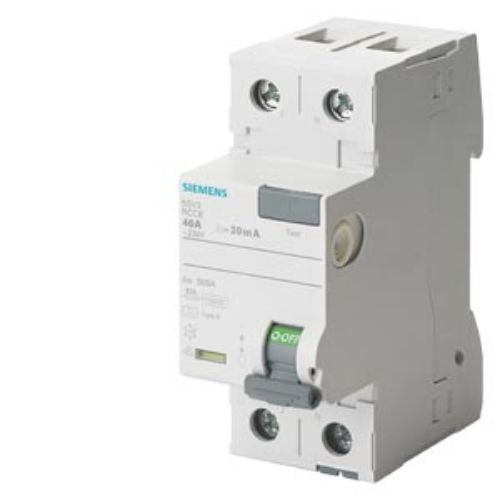 Picture of Rikkevoolukaitse 5SV, 2P, 16A, 30mA, A, Siemens