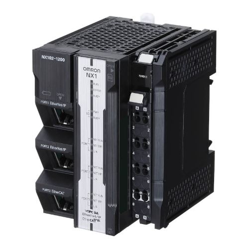 Picture of Sysmac NX1 Modular CPU, 5MB PM 33.5MB DM , built-in EtherCAT, 2 Ethernet ports OPC-UA
