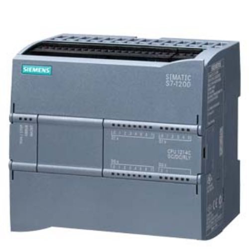 Picture of SIMATIC S7-1200, CPU 1214C, compact CPU, DC/DC/relay, onboard I/O: 14 DI 24 V DC 10 DO relay