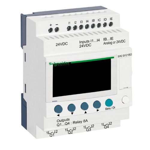 Picture of Zelio programeeritav relee 12IO 24VDC, displei, kell, Schneider