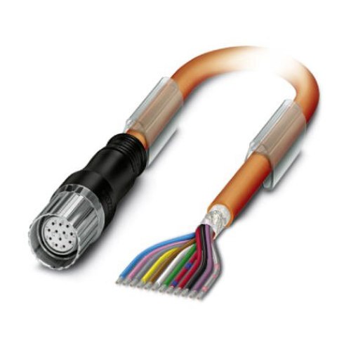 Picture of Cable plug in molded plastic, length: 5 m, color of outer sheath: orange RAL 2003