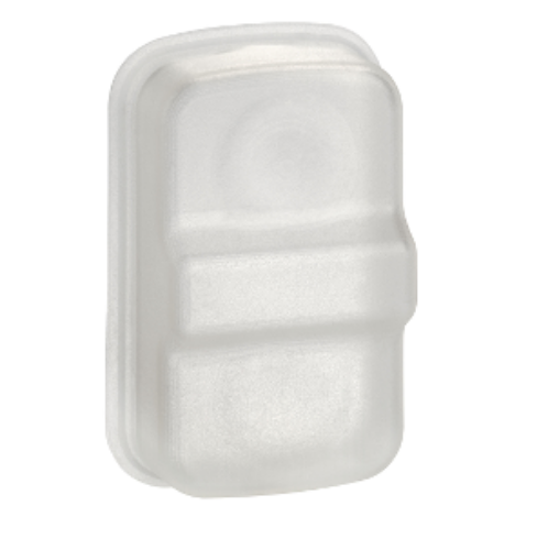 Picture of transparent boot for rectangular multiple-headed pushbutton Ø22, Schneider