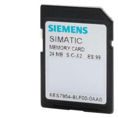 Picture of SIMATIC S7, MEMORY CARD FOR S7-1X00 CPU/SINAMICS, 3,3 V FLASH, 24 MBYTE