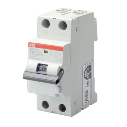 Picture of Kombikaitselüliti (RCBO) DS200C M, 2P, 25A, C, 30mA, A, 2mod, ABB