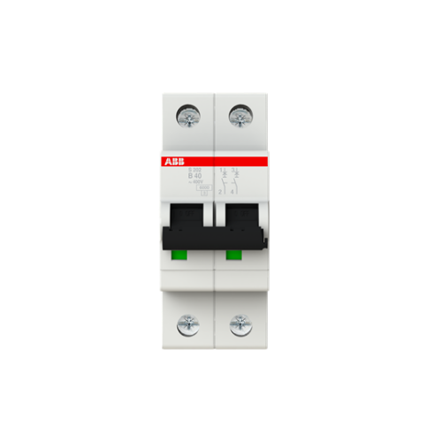 Picture of Moodulkaitselüliti S200 2P, 40A, B, 6kA, ABB