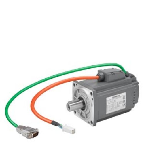 Picture of SIMOTICS S-1FL6 Operating voltage 230 V 3 AC PN=0.4 kW; NN=3000 rpm M0=1.27 Nm; MN=1.27 Nm