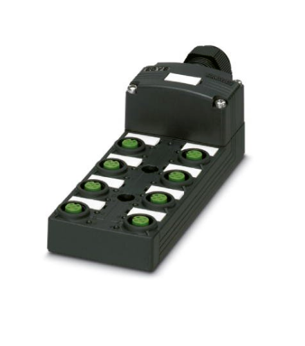 Picture of Sensor/actuator box, application: Standard, connection method: M12-SPEEDCON-socket Plastic, number o