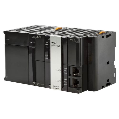 Picture of Sysmac NJ5 CPU with Database Connectivity, 20MB memory, built-in EtherCAT and EtherNet/IP. Omron