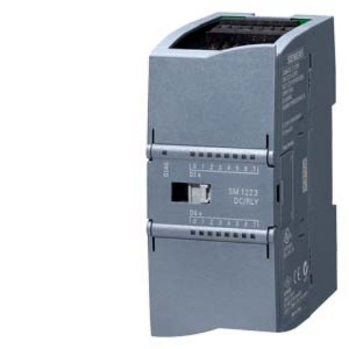 Picture of SIMATIC S7-1200, DIGITAL I/O SM 1223, 8DI / 8DO, 8DI DC 24 V, SINK/SOURCE, 8DO, RELAY 2A