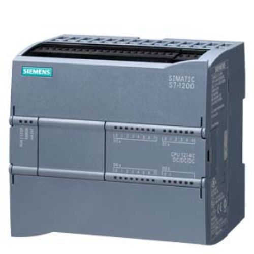 Picture of SIMATIC S7-1200, CPU 1214C, COMPACT CPU, DC/DC/DC, ONBOARD I/O: 14 DI 10 DQ  2 AI 0-10V